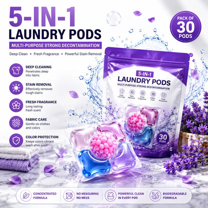 Multi-purpose Strong Decontamination Detergent Cloth Washing POD