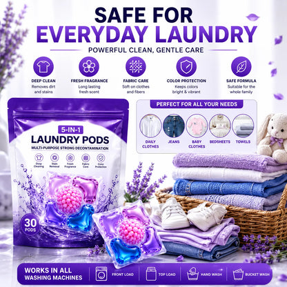 Multi-purpose Strong Decontamination Detergent Cloth Washing POD